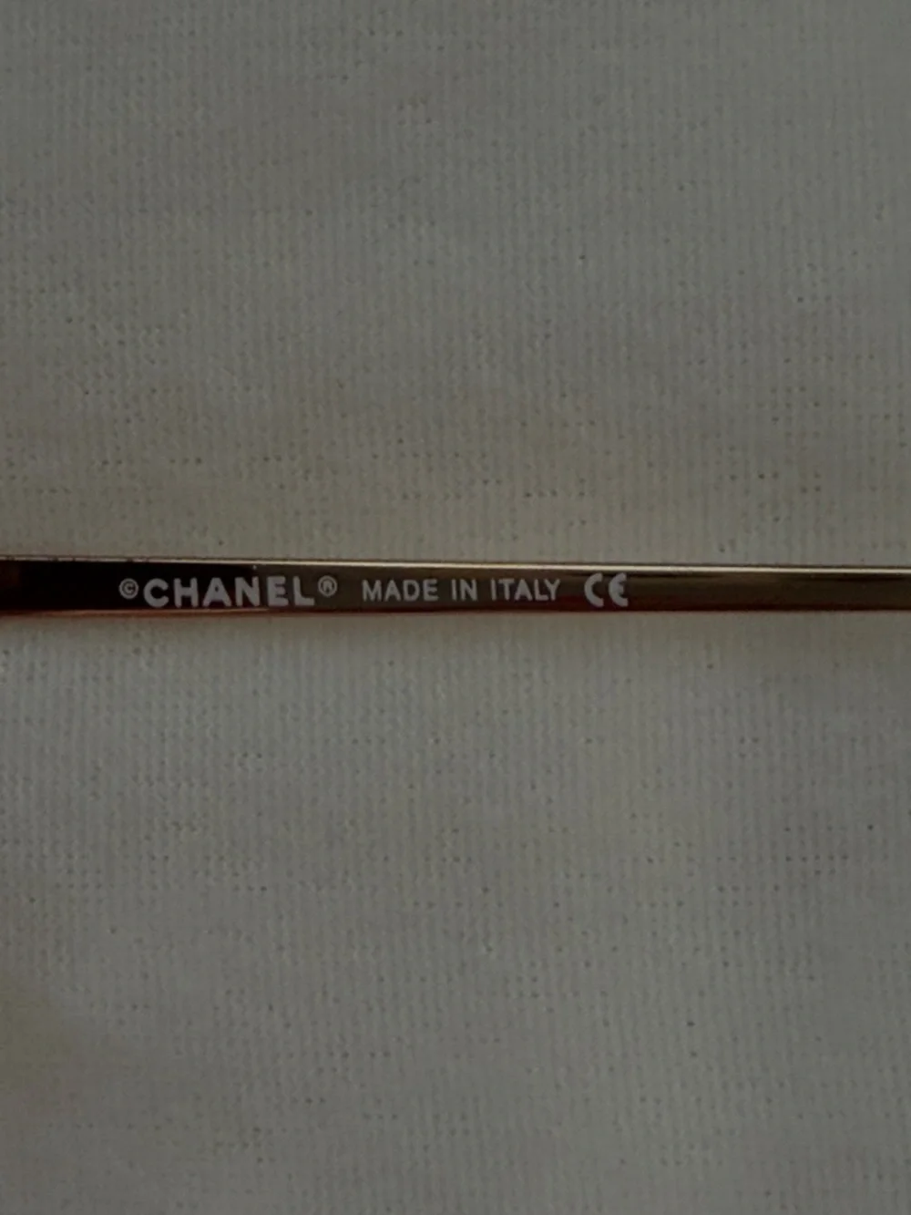CHANEL Gold-Tone Rimless Sunglasses with Brown Gradient Lenses - Picture 6 of 7